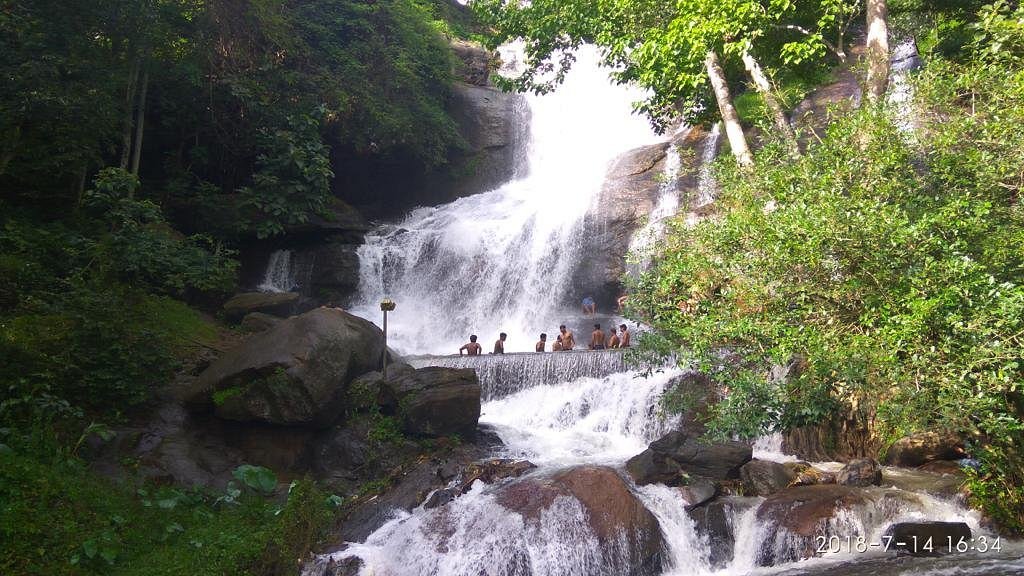  View of Areekkal Waterfalls Pampakuda , Ernakulam 